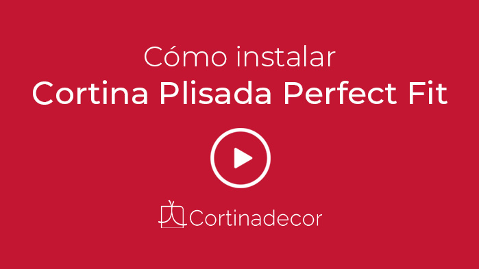 Vídeo instalación cortinas plisadas perfect fit