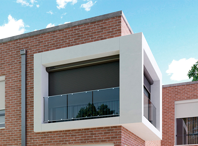 External motorized aluminum rolling shutter 2